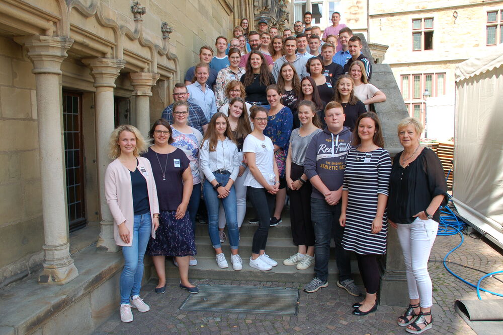 Auszubildende und Studierende der Stadt Osnabrück. Foto: Stadt Osnabrück, Klaus-Peter Becker